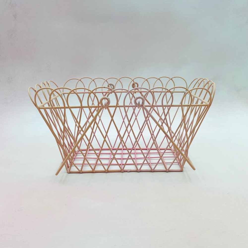 Pink Wire Basket - Picture 2 of 4